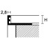 Profiel | 1x270 cm | L-Profiel Aluminium geanodiseerd 10mm 