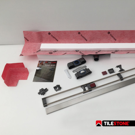 Bathroom | 4x80 cm | Tilestone Smart Drain - 80cm