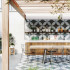 Ceramic terrace Tile | 60x60 cm | Tilestone CerBlue Dark Pattern Ceramic terrace Tile | 60x60 cm | Tilestone CerBlue Dark Pattern