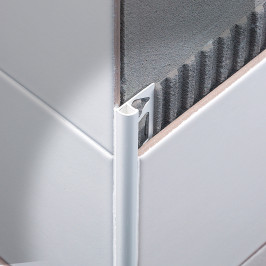 Profiel | 0.8x270 cm | Alu Gepoedercoat Puur Wit, Rond