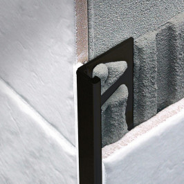 Profiel | 1x270 cm | L-Profiel Pvc Zwart 10mm