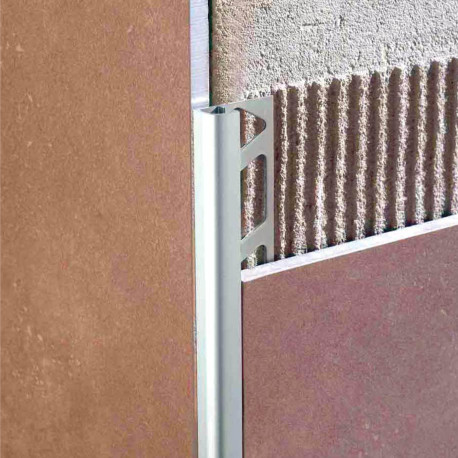 Profil | 0.8x270 cm | Alu Revêtement en poudre Argent, Rond