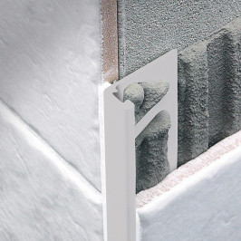 Profil | 1.25x270 cm | Profil en L Pvc Pastel Gris 12mm