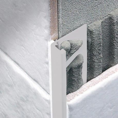Profiel | 1.25x270 cm | L-Profiel Pvc Pastel Grijs 12mm