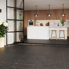 Keramische vloer- en wandtegel | 60x60 cm | Tilestone Belgian Black  Keramische vloer- en wandtegel | 60x60 cm | Tilestone Belgian Black