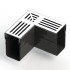 Accessories | 14.9x14.9 cm | Drain Gutter Slim Alu Corner 