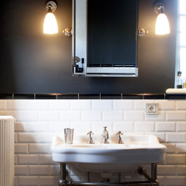 Ceramic wall tile | 5x20 cm | Biseauté Black Moulding Ceramic wall tile | 5x20 cm | Biseauté Black Moulding