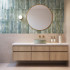 Bathroom | 37x37 cm | Washbasin Round Green