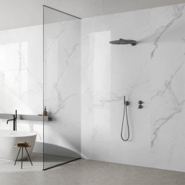 Kunststof Wandpaneel | 120x260 cm | Dumawall Carrara Glossy XXL