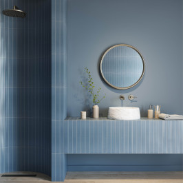 Ceramic wall tile | 5x40 cm | Hopp Blue