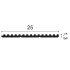 1x1 cm | Wandpanelen Track 