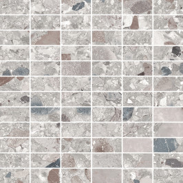 Mosaic on sheet | 30x30 cm | vtwonen Composite Grey Brown Mosaic