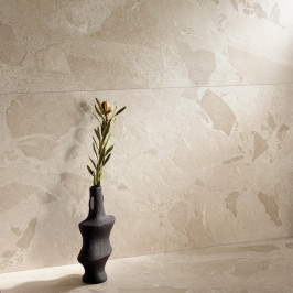 Ceramic floor and wall tile | 60x120 cm | vtwonen Flakes Comet Cream