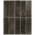 Keramische wandtegel | 6.5x20 cm | Hanoi Black Ash