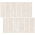 Mozaïek op net | 30x30 cm | Tilestone Stone Edge Ivory Decor Mozaïek op net | 30x30 cm | Tilestone Stone Edge Ivory Decor