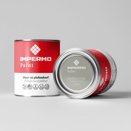 Staal | 5x5 cm | Tester Muur & Plafond - Impermo Paint - Subtle Greige Staal | 5x5 cm | Tester Muur & Plafond - Impermo Paint - Subtle Greige