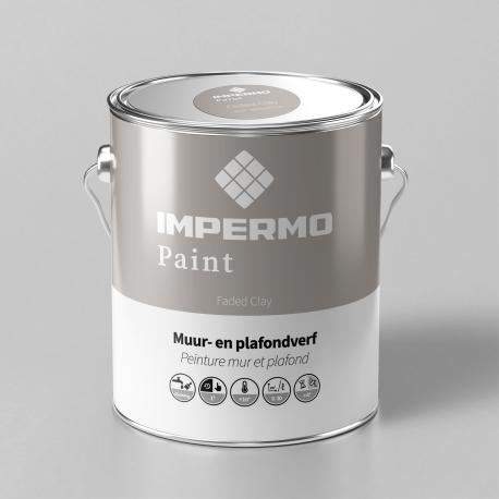 Verf | 18x20 cm | Muur & Plafond - Impermo Paint - Faded Clay