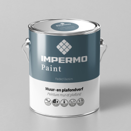 Verf | 18x20 cm | Muur & Plafond - Impermo Paint - Faded Denim Verf | 18x20 cm | Muur & Plafond - Impermo Paint - Faded Denim