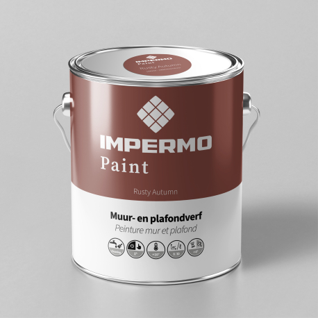 Verf | 18x20 cm | Muur & Plafond - Impermo Paint - Rusty Autumn