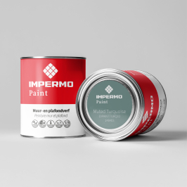 Sample | 5x5 cm | Tester Wall & Ceiling - Impermo Paint - Muted Turquoise Sample | 5x5 cm | Tester Wall & Ceiling - Impermo Paint - Muted Turquoise