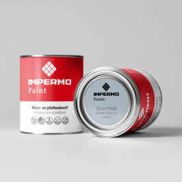 Staal | 5x5 cm | Tester Muur & Plafond - Impermo Paint - Silver Frost Staal | 5x5 cm | Tester Muur & Plafond - Impermo Paint - Silver Frost