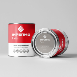 Staal | 5x5 cm | Tester Muur & Plafond - Impermo Paint - Faded Clay Staal | 5x5 cm | Tester Muur & Plafond - Impermo Paint - Faded Clay