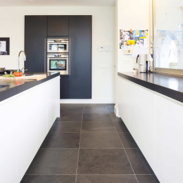 Natural stone tile | 60x60 cm | Black Slate Natural stone tile | 60x60 cm | Black Slate