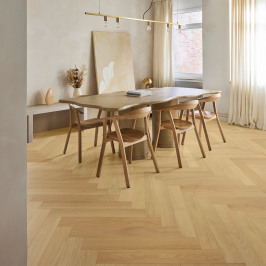 Multilayer parquet tongue & groove | 9x60 cm | LMB Natural Oak Herringbone Multilayer parquet tongue & groove | 9x60 cm | LMB Natural Oak Herringbone
