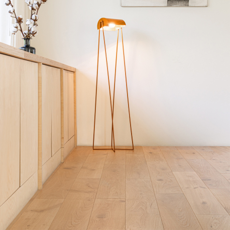 Veneer parquet with click system | 16.5x120 cm | LMB Classic Oak Light