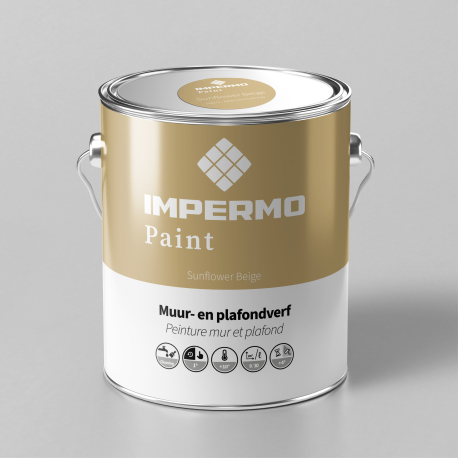 Verf | 18x20 cm | Muur & Plafond - Impermo Paint - Sunflower Beige