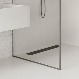 Sanitair | 5.5x70 cm | Tilestone Smart Drain Zwart - 70cm