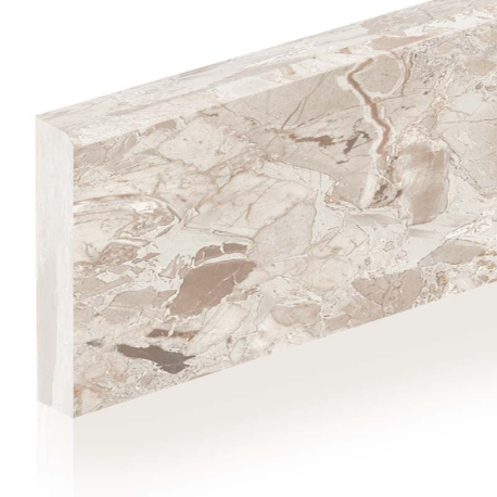 Keramische plint | 7x120 cm | Marmo Breccia Almond