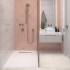 Carrelage de douche | 90x135 cm | Shower White
