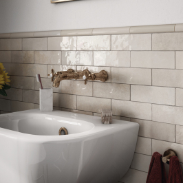 Keramische wandtegel | 6.5x20 cm | Artisan Ochre Glossy