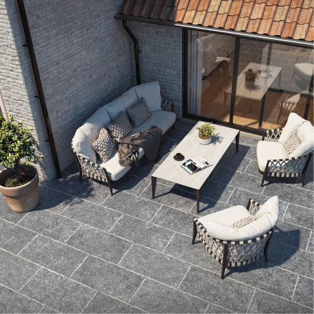 Keramische terrastegel | 40x80 cm | Tilestone Heritage Blue