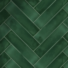 Keramische wandtegel | 7.5x30 cm | Prisma Bumpy Green