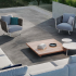 Ceramic terrace Tile | 61x61 cm | Tilestone Calvell Graphite