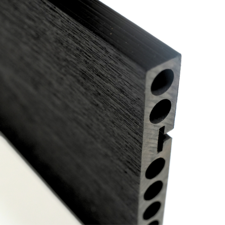 Lame de terrasse | 20x220 cm | Bordure composite Antracite
