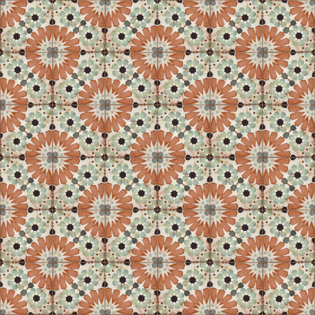 Carrelage en céramique sol et mur | 20x20 cm | Antica Camellia Terra