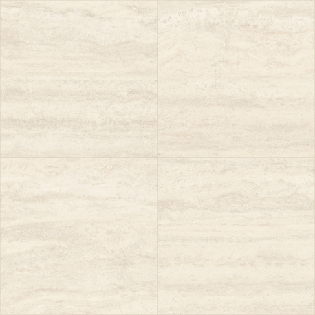 Carrelage extérieur en céramique | 60x60 cm | Velina Travertin Vein Cut Ivory