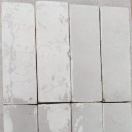 Zellige Marocain | 5x15 cm | Zellige Soft White