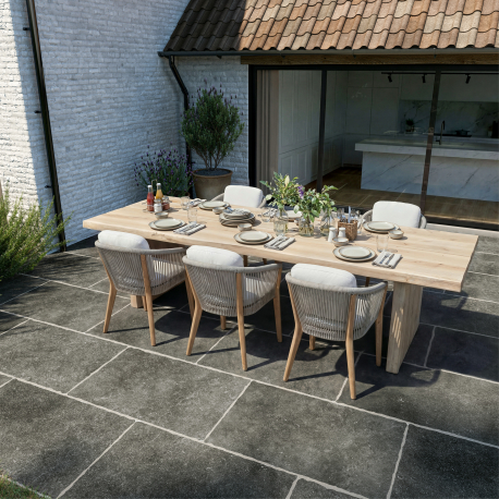 Ceramic terrace Tile | 90x60 cm | Tilestone Heritage Bluestone