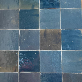 Zellige Marocain | 10x10 cm | Zellige Petrol Blue