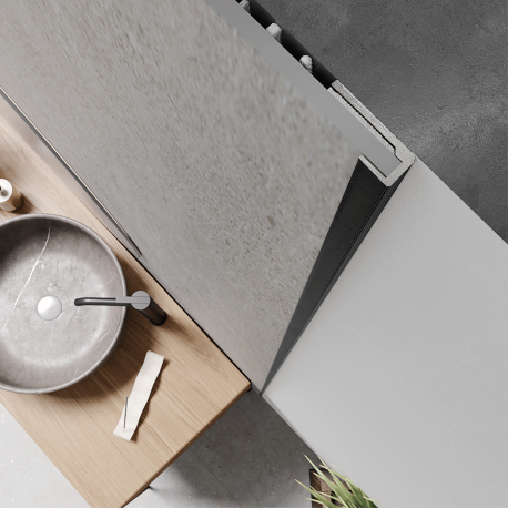 Profiel | 1.98x280 cm | Premium Afboordingsprofiel Mat Zwart