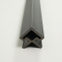 Profile | 4.95x290 cm | Outdoor Classic Wall Panel Black Corner Profile Right 