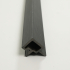 Profiel | 4.95x290 cm | Wandpaneel Outdoor Classic Black Hoekprofiel Links 