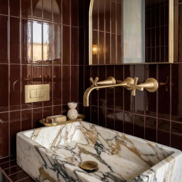 Carreaux muraux en céramique | 7.8x29.8 cm | Tones Burgundy