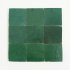 Handgemaakte Marrokaanse Zellige | 10x10 cm | Zellige Bottle Green