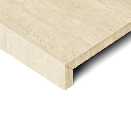 Ceramic swimming pool border | 120x60 cm | Travertin Sand