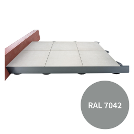 Profil | 18x240 cm | Profilé de finition terrasse H200mm Gris